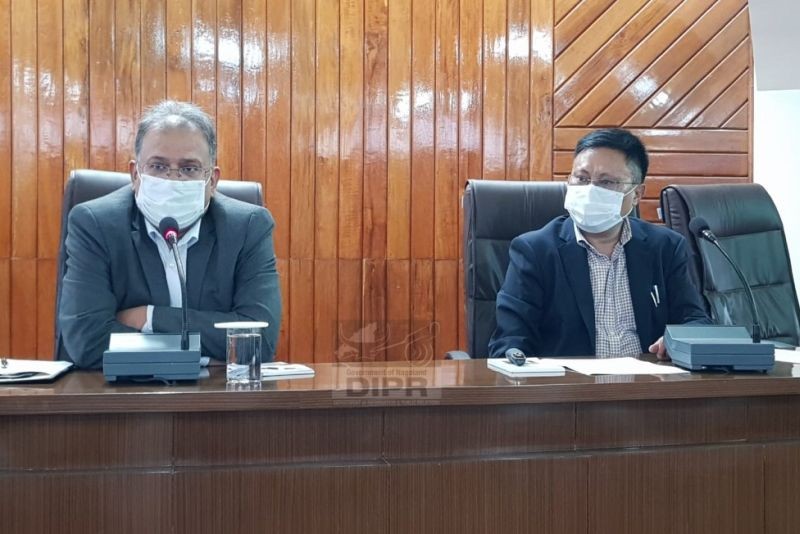 Chief Secretary, Nagaland J Alam, IAS during the meeting held in the Secretariat Conference hall on September 23. (DIPR Photo) 